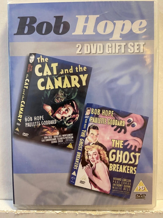 Image of Front Cover of 2xDVD - VG+/VG - BOB HOPE, Bob Hope Double Feature, the Cat and the Canary, The Ghost Breakers (Orbit Media Ltd; HSC10093, Europe ), ,  - 3735003E
