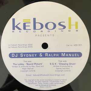 Image of Front Cover of LP - /G+ - DJ SYDNEY & RALPH MANUEL, Sound Picture / Chewing Drum (Kebosh Recordings; KEB 001, UK 2005), ,  - 2646071S