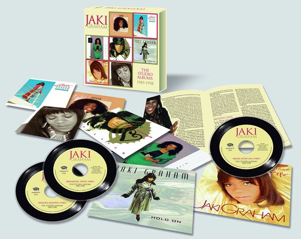 Image of Back Cover of 3715008C: CD - JAKI GRAHAM, The Studio Albums: 1985-1998 (Edsel Records; JAKIBOX01, UK 2015, Box Set, 7 Inners & Booket)   VG+/VG+