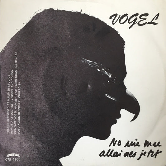 Image of Front Cover of 3725015E: 7" - VOGEL, No Nie Mee Allai (Sunrise; 079-1966, Switzerland 1979, Picture Sleeve) Strong VG+, Sleeve Creased  VG/VG+