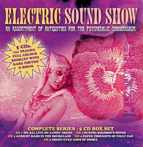 Image of Front Cover of 5xCD - VG+/VG+ - VARIOUS, Electric Sound Show (An Assortment Of Antiquities For The Psychedelic Connoisseur) (Particles; PARTBOX001, UK 2011, Box Set, Booklet, Numbered 0845 of 1000), ,  - 3735035E