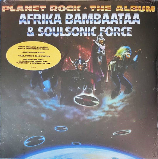 Image of Front Cover of 3735043E: LP - AFRIKA BAMBAATAA & SOULSONIC FORCE, Planet Rock - The Album (Tommy Boy; TB-1007-0, Worldwide 2024)   NEW/NEW