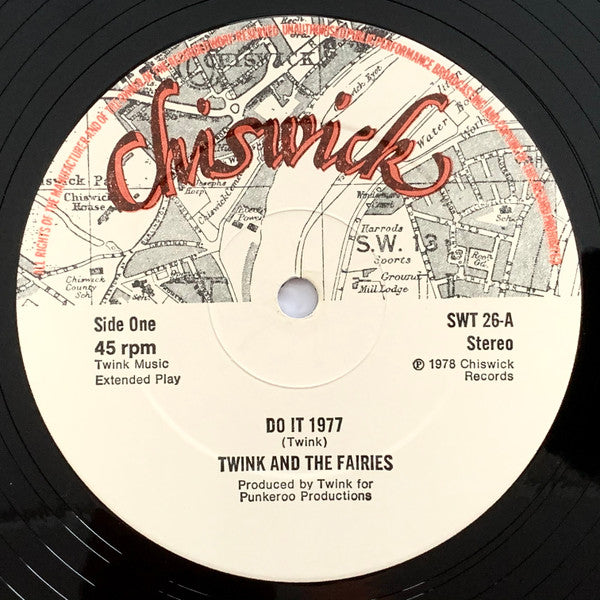 Image of Label Cover of 12" - VG/VG+ - TWINK & THE FAIRIES, Do It '77 (Chiswick Records; SWT 26, UK 1978), ,  - 3715099C