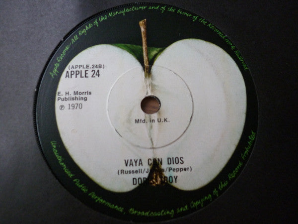 Image of Back Cover of 7" - /VG+ - DORIS TROY, Ain't That Cute / Vaya Con Dios (Apple; APPLE 24, UK 1970, Plain Sleeve), ,  - 3725120E