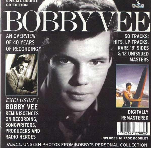 Image of Front Cover of 2xCD - VG/VG+ - BOBBY VEE, The Essential & Collectable (EMI; 7243 4 97788 2 5, Europe 1998), ,  - 3755088S
