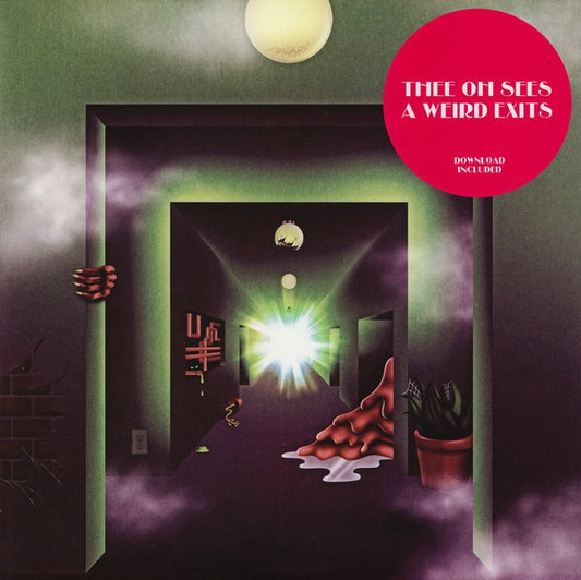 Image of Front Cover of 3715301C: 2xLP - THEE OH SEES, A Weird Exits (Castle Face; CF-080, US 2016, Gatefold, Insert, Poster, Limited To 300 On Bloodshot Eyeball Vinyl. Etched) Strong VG, light hairlines only. NOT In stickered shrinkwrap.  VG+/VG