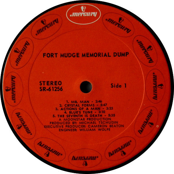 Image of Label Cover of 3715430C: LP - FORT MUDGE MEMORIAL DUMP, Fort Mudge Memorial Dump (Mercury; SR 61256, US 1970, Inside Loading Gatefold Sleeve) Strong VG, Just a few light hairlines, Sleeve has a fair bit of edge wear to all sides of sleeve, Fully intact  G+/VG