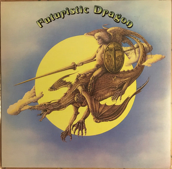 Image of Front Cover of 3715460C: LP - T. REX, Futuristic Dragon (T. Rex; BLN 5004, UK 1976, No Inner, No Made in Gt. Britain at Bottom of Labels) One small pressing defect that does not sound, Clean disc and sleeve  VG+/VG
