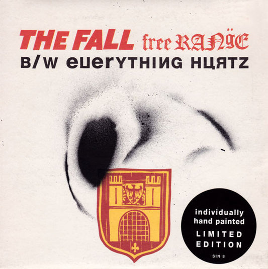 Image of Front Cover of 7" - VG/VG - THE FALL, Free Range (Cog Sinister; SIN 8, UK 1992, Hype Stickered Hand Painted Sleeve, Limited Edition), Light ring wear, A couple of light surface marks ,  - 2116106C