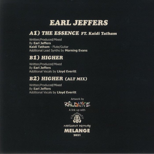 Image of Back Cover of 3715577C: 12" - EARL JEFFERS, Higher (Melange; MEL006, UK 2021, Picture Sleeve) Marks to sleeve.  G+/VG+
