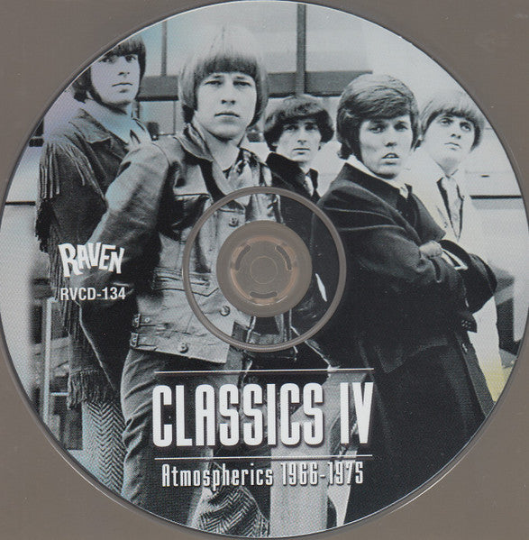 Image of Label Cover of 3755173S: CD - THE CLASSICS IV FEATURING DENNIS YOST, Atmospherics 1966-1975: A Complete Career Collection (Raven Records; RVCD-134, Australia 2002)   VG/VG+