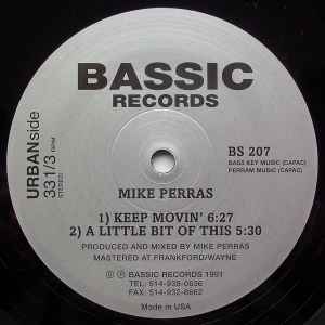 Image of Back Cover of 12" - /VG - MIKE PERRAS, Beginning Of Life (Bassic Records; BS 207, US 2008 Reissue, Plain Sleeve, Unofficial Release), Strong VG, A		Beginning Of Life	7:25B1		Keep Movin'	6:27B2		A Little Bit Of This	5:30Bootleg repress replicates Mike Perras - Beginning Of Life original 1991 pressingMastered at Frankford/Wayne - 3815006C