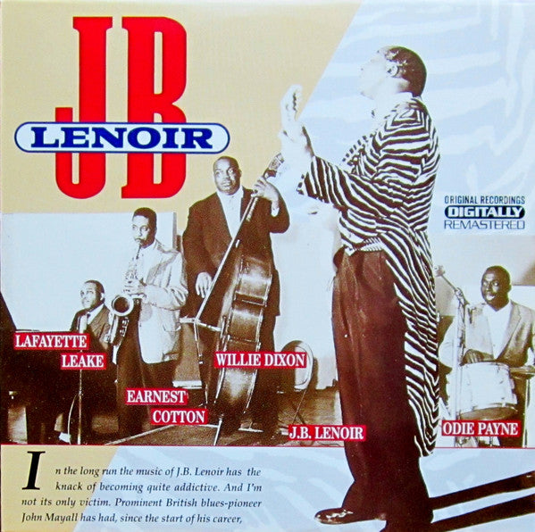 Image of Front Cover of 3825068E: LP - J.B. LENOIR, J.B. Lenoir (Roots; RTS 113027, Belgium 1990)   VG+/EX