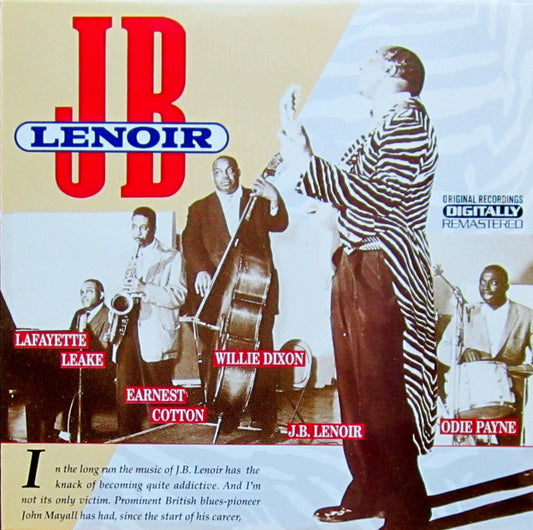 Image of Front Cover of 3825068E: LP - J.B. LENOIR, J.B. Lenoir (Roots; RTS 113027, Belgium 1990)   VG+/EX