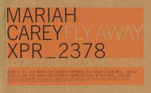 Image of Back Cover of 3815080C: 12" - MARIAH CAREY, Fly Away (Butterfly Reprise) (Columbia; XPR 2378, UK 1997, Picture Sleeve)   G+/G+