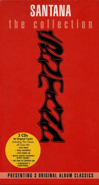 Image of Front Cover of 3855004S: 3xCDs - SANTANA, The Collection (Columbia; COL 517861 2, Europe 2005, Box Set, Stapled In Booklet)   VG+/VG+