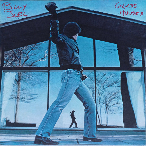 Image of Front Cover of LP - VG+/VG - BILLY JOEL, Glass Houses (CBS Orange/Yellow With Family Produtions Logo At 6 O'Clock; CBS 86108, UK 1980, Inner, Side A Timtom cut, Side B TY Cut), Strong VG,  - 0826347E