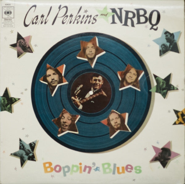Image of Front Cover of 3815162C: LP - CARL PERKINS AND NRBQ, Boppin' The Blues (CBS; 63826, UK 1970, Laminated Front Sleeve, Company Inner)   VG/VG+