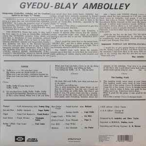 Image of Back Cover of 3825128E: LP - GYEDU BLAY AMBOLLEY, Simigwa (Strut; STRUT472LP, Germany 2025, Inner)   EX/EX