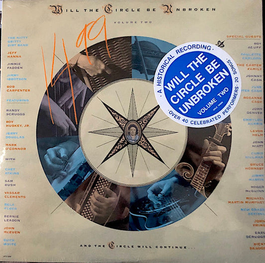 Image of Front Cover of 2xLP - VG/VG+ - NITTY GRITTY DIRT BAND, Will The Circle Be Unbroken (Volume Two) (Universal Records; UVL2-12500, US 1989), Corner Crease,  - 3845089S