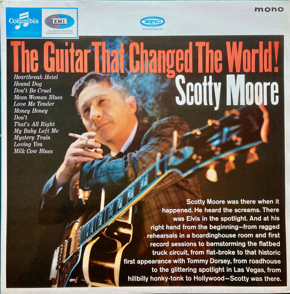 Image of Front Cover of 3825296E: LP - SCOTTY MOORE, The Guitar That Changed The World! (Columbia; 33SX 1680, UK 1965, Flipback Sleeve) Missing emitex inner  VG/G+
