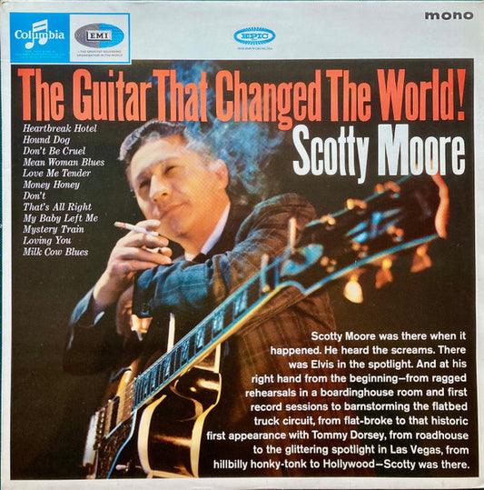 Image of Front Cover of 3825296E: LP - SCOTTY MOORE, The Guitar That Changed The World! (Columbia; 33SX 1680, UK 1965, Flipback Sleeve) Missing emitex inner  VG/G+
