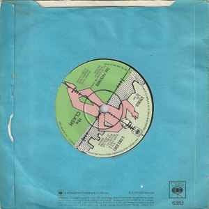 Image of Back Cover of 2724239E: 7" - THE CLASH, (White Man) In Hammersmith Palais (CBS; S CBS 6383, UK 1978, Blue Soft Card Die Cut Sleeve, No MCPS/BIEM On Labels) Sleeve Torn And Water Damaged  P/VG