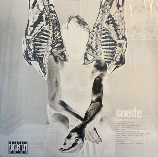 Image of Front Cover of LP - NEW/NEW - SUEDE, Antidepressants (BMG; 964174131, UK 2025, Poster Sleeve, Inner, White Vinyl), ,  - 3815379C