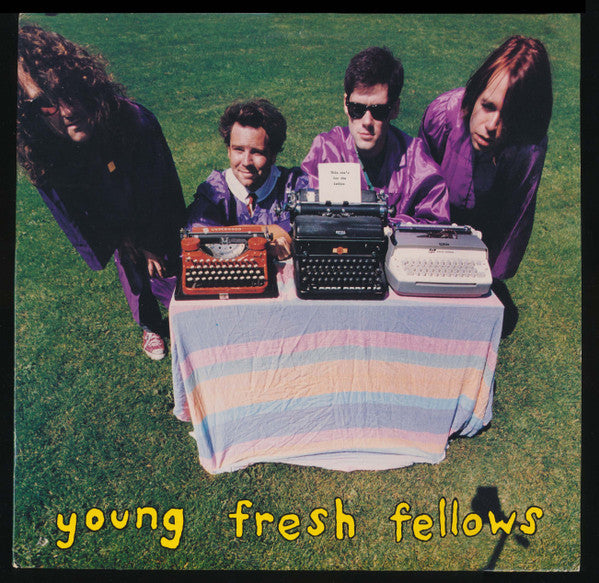 Image of Front Cover of 3815360C: LP - YOUNG FRESH FELLOWS, This One's For The Ladies (Frontier Records; FLP 1034, US 1989, Insert) With glossy press photo, top right sleeve corner badly creased.  VG/VG