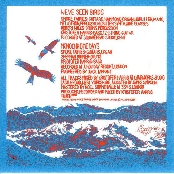 Image of Back Cover of 7" - VG+/VG - SMOKE FAIRIES, We've Seen Birds (Full Time Hobby; FTH204S, UK 2014, Silkscreened Wraparound Sleeve With Poly Outer, Limited To 500), ,  - 4815151C