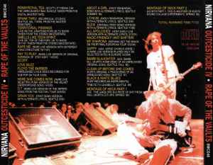 Image of Back Cover of 3835137E: CD - NIRVANA, Outcesticide IV � Rape Of The Vaults (Blue Moon Records; BMCD46, UK , Jewel Case, Booklet)   EX/EX