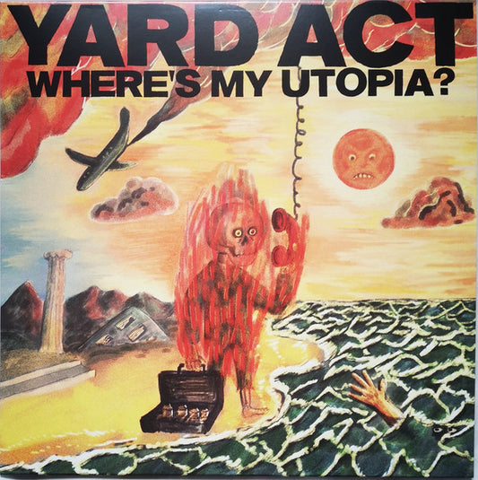 Image of Front Cover of 3845239S: LP - YARD ACT, Where�s My Utopia? (ZEN F.C.; ZENFC025LP, UK & Europe 2024, Inner & Insert) Opened Instore, Still In Stickered Shrinkwrap  EX/EX