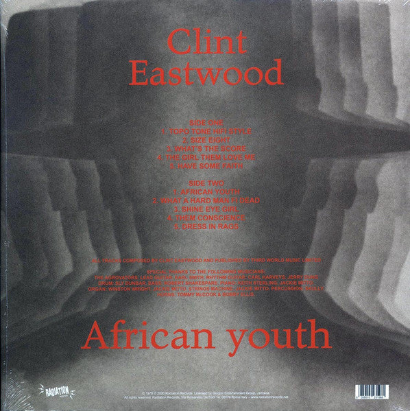 Image of Back Cover of LP - EX/EX - CLINT EASTWOOD, African Youth (Radiation Roots; RROO351, Italy 2020 Reissue), ,  - 3845399S