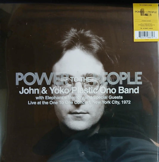 Image of Front Cover of 4115032C: 2xLP - JOHN LENNON & YOKO ONO / THE PLASTIC ONO BAND, Power To The People (UMR; 7598879, Europe 2025, Gatefold, 8 Page Booklet, 2 Postcards & Poster)   NEW/NEW