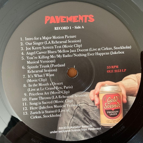 Image of Label Cover of 2xLP - NEW/NEW - PAVEMENT, Pavements (Original Motion Picture Soundtrack) (Matador; OLE2153LP, Europe 2025, Gatefold), ,  - 4655035S