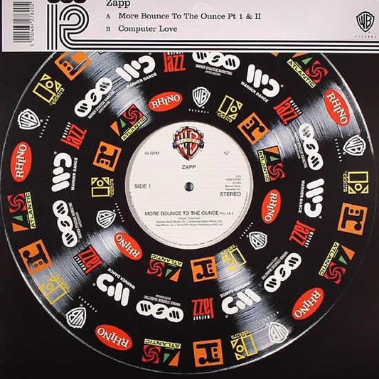 Image of Front Cover of 12" - VG/VG - ZAPP, More Bounce To The Ounce (Pts. I & II) / Computer Love (Warner Bros. Records; 5046727820, UK 2004 Reissue, Stickered Company Sleeve), ,  - 2016177C