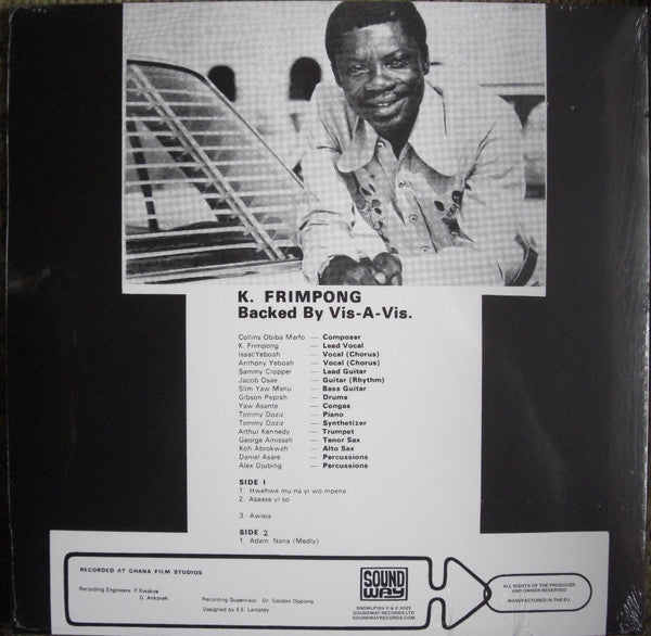 Image of Back Cover of LP - NEW/NEW - K. FRIMPONG & HIS CUBANO FIESTAS, K. Frimpong & His Cubano Fiestas (Soundway; SNDWLP184, Europe 2025 Reissue), ,  - 0236118E