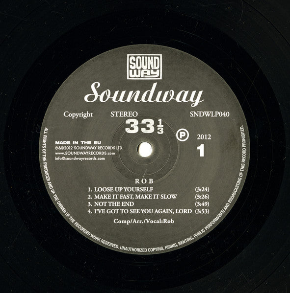 Image of Label Cover of LP - NEW/NEW - ROB, Make It Fast, Make It Slow (Soundway; SNDWLP040, UK 2012), ,  - 4815244C