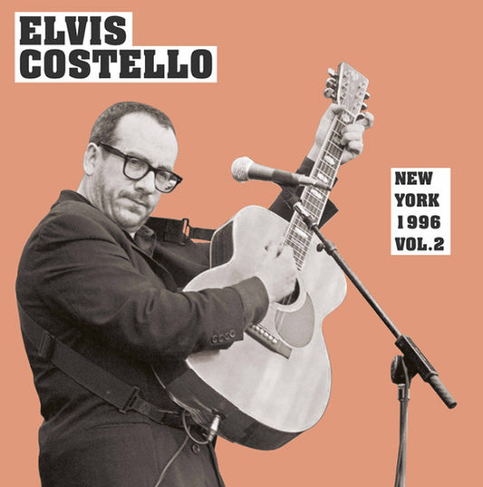 Image of Front Cover of 2xLP - VG+/VG+ - ELVIS COSTELLO, New York 1996 Vol. 2 (Round Records ; ROUND14, Europe 2021, Gatefold, Clear Vinyl), ,  - 3945075S