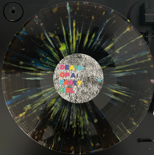 Image of Label Cover of LP - NEW/NEW - TV GIRL, Death Of A Party Girl (Not On Label (TV Girl Self-Released); none, US 2025, Inner, Translucent Black w Splatter Vinyl), ,  - 1516582C