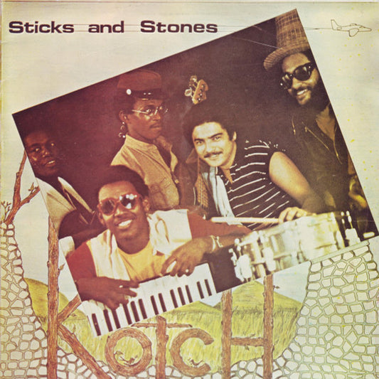Image of Front Cover of LP - VG/VG+ - KOTCH, Sticks And Stones (Macca Music Production; , Jamaica 1986), ,  - 3915179C