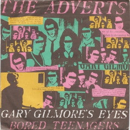Image of Front Cover of 7" - VG/VG - THE ADVERTS, Gary Gilmore's Eyes / Bored Teenagers (Anchor; ANC 1043, UK 1977, Picture Sleeve, Push Out Centre. A1 / A2, No Text At Top Of Anchor Logo On Labels.), Strong VG, Centre Missing, Tears In Sleeve Opening, Tear On B-Side Label,  - 1826294E