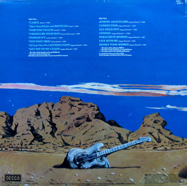 Image of Back Cover of LP - VG/VG+ - THE ROLLING STONES, Solid Rock (Decca; TAB 1, UK 1980), ,  - 3915082C