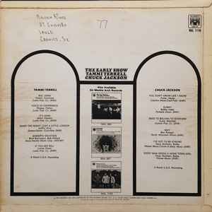 Image of Back Cover of LP - G+/VG+ - TAMMI TERRELL, CHUCK JACKSON, The Early Show (Marble Arch; MAL 1110, UK 1969, Laminated sleeve), Light marks.  Wear to sleeve with light creasing & ringwear.,  - 4226237E