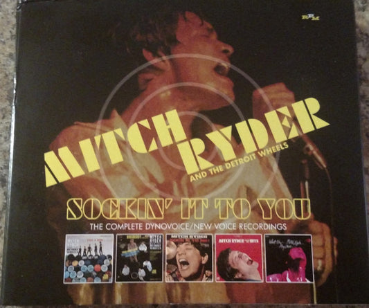 Image of Front Cover of 3xCD - VG+/VG+ - MITCH RYDER AND THE DETROIT WHEELS, Sockin' It To You, The Complete Dynovoice / New Voice Recordings (RPM Records; QRPMT549, UK 2020), ,  - 3955141S