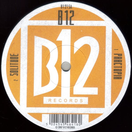 Image of Front Cover of 12" - /VG - B12, Practopia (B12; B1215, UK 2007, Generic), ,  - 3925319E