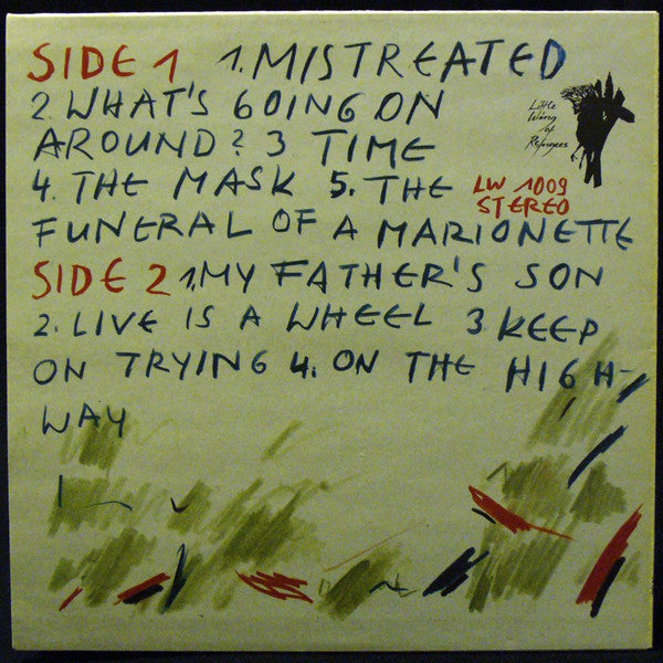 Image of Back Cover of LP - VG+/VG+ - REACTION, Reaction (Little Wing Of Refugees; LW 1009, Germany 1990, Inner), Strong VG+,  - 3925473E
