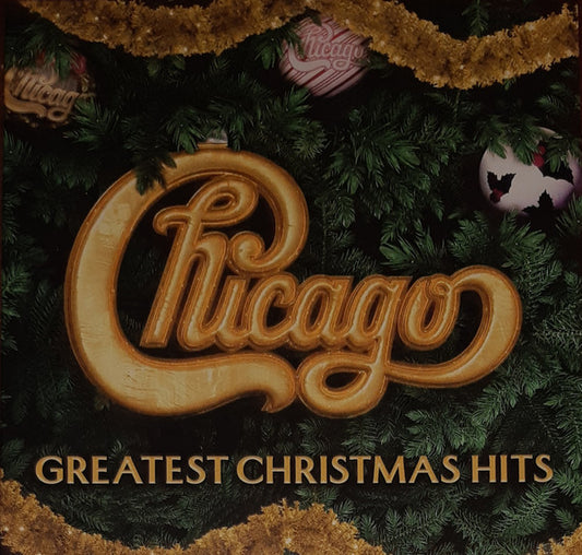 Image of Front Cover of 4815407C: LP - CHICAGO, Greatest Christmas Hits (Rhino Records; 603497830275, Worldwide 2023, Red Vinyl) Opened Instore, Still in Stickered Shrinkwrap  EX/EX