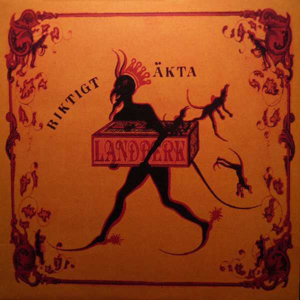 Image of Front Cover of 3925468E: LP - LANDBERK, Riktigt �kta (Colours; COSLP 010, Norway 1992, Booklet) Corner Bumps  VG+/EX