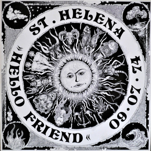 Image of Front Cover of 12" EP - VG+/EX - ST. HELENA, Hello Friend (Colours; COMLP 004, Norway 1991, Booklet), ,  - 3925462E